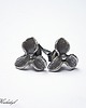 kolczyki wire wrapping Orchid -sztyfty