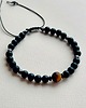 biżuteria męska Męska bransoletka - zodiakalny amulet z tygrysim okiem