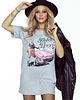 t-shirt damskie Koszulka bawełniana Maxi T-shirt  długi Rebel Bunny