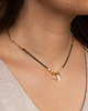 chokery Naszyjnik choker z makramy boho z kamieniem księżycowym