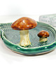pojemniki na biżuterię Ceramiczny talerzyk z grzybkiem - na biżuterię, drobiazgi, przekąski