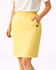 spódnice midi Spódnica Ołówkowa ,,ALMA" Żółty