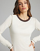 bluzki z długim rękawem damskie Longsleeve merino TRIBECA ecru