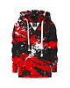 bluzy dla chłopców Bluza Chłopiec DR.CROW Marble Black Red