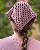 czapki damskie Letnia chusta na głowę bandana różowa