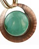 wisiory Miedziany naszyjnik z pastelowym agatem
