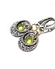 kolczyki srebrne Kolczyki srebrne Peridot ring