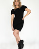 sukienki midi damskie Puffy Dress Black