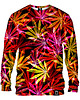 bluzy męskie Bluza Bez Kaptura Męska DR.CROW Green Hemp Red