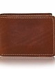 portfele męskie Koniakowy Mały Portfel Męski Slim Wallet Skóra Jucht belveder BW28