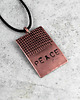 wisiory Peace - miedziany wisior