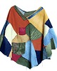 ubrania różne Kolorowe patchworkowe ponczo