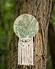 zegary Ceramiczny zegar ścienny z makramą handmade motyw botaniczny