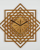 zegary DEKORACYJNY ZEGAR AŻUROWY, ŚWIĘTA GEOMETRIA , BEJCA L ( 60 x 60 cm )
