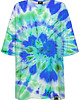 t-shirt damskie DR.CROW T-shirt Damski Oversize Tie Die Green