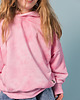 bluzy dla dziewczynki Pink hoodie tie dye