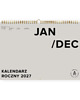 kalendarze i plannery Kalendarz 2027 ADHD-friendly - ścienny, minimalistyczny, szary