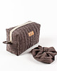 kosmetyczki Lniana kosmetyczka box + gumka scrunchie