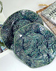 miski i misy Ceramiczna misa z motywem liści w kolorze butelkowej zieleni