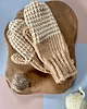 rękawiczki damskie Rękawiczki jednopalczaste z wełny merino mix beż