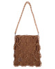 torby na ramię OLIVIA Brown torebka z koralików SPECIAL PRICE