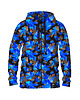 bluza z kapturem damska Damska Bluza Expres Zamek DR.CROW Blue Leaves