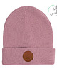 czapki damskie Czapka beanie z bawełny organicznej pudrowy róż