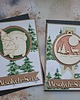 kartki scrapbooking Zestaw dwóch kartek bożonarodzeniowych