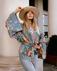 bluzki kimonowe damskie Kimono BLOOM turkus
