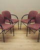 krzesła Komplet czterech krzeseł, włoski design, lata 80, produkcja: Włochy