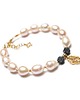 bransoletki z kamieni naturalnych Pearls /light rose/ vol. 2 perły naturalne - bransoletka