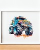 obrazy i plakaty do pokoju dziecięcego Plakat Monster Truck P187