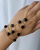 bransoletki z kamieni naturalnych Bransoletka z pierścionkiem Sexy Stones Woman - onyks