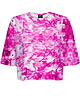 t-shirt damskie DR.CROW T-shirt Krótki CROP Marble Pink