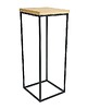 kwietniki Kwietnik Metalowy z Drewnem Modrzewiowym 60 cm