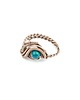 pierścionki - różne Chryzokola regulowany pierścionek z  miedzi