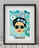 plakaty Plakat Frida turkusy