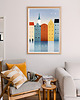 plakaty Gdańsk - kolorowe kamienice - plakat fine art