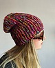 czapki damskie Kolorowa mała czapka beanie z wełną i alpaką