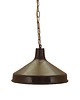 lampy wiszące Mosiężna lampa wisząca z Danii, styl industrialny, lata 60.