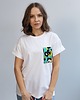 t-shirt damskie Koszulka oversize z kieszonka z upcyclingu