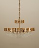 lampy wiszące Żyrandol mosiężny, duński design, lata 70, produkcja: Dania