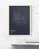 plakaty Plakat Mapa minimalistyczna - Warszawa