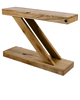 regały i półki Konsola Dębowa Loft Drewno Lite 135 cm  SKD-213