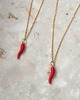 złote naszyjniki CHILLI - naszyjnik srebro złocone 24K
