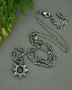 wisiory Naszyjnik słoneczko kolorowe labradoryty wire wrapping słońce