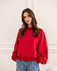 bluza bez kaptura damska Bluza Iconic Malinowa Czerwień