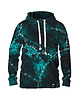 bluzy męskie Męska Bluza z kapturem DR.CROW Marble Turquoise