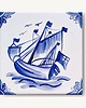 podkładki do kuchni Statek holenderski na kafelku