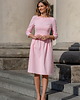 sukienki midi damskie Elegancka sukienka midi Liwia Różowa